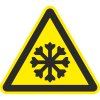 Знак W17 Осторожно холод (пленка 200х200 мм)